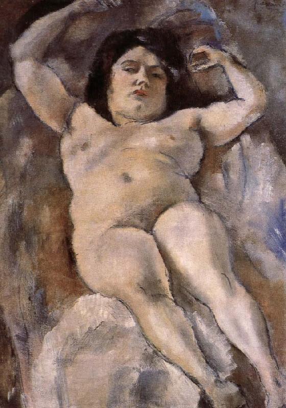 Jules Pascin Fat woman at the Guli street oil painting picture